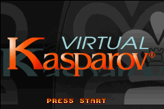 Virtual Kasparov title screen for GameBoy Advance